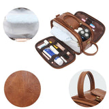 Trousse de toilette complète pour homme bordeaux vue de face – Trousse de Toilette Complète pour Homme | Sogaïa