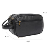 Trousse de toilette complète pour homme bleu marine vue de face – Trousse de Toilette Complète pour Homme | Sogaïa