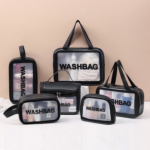 Trousse de toilette plastique noir vue de face – Trousse de Toilette Plastique | Sogaïa