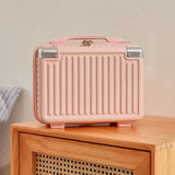 Pink travel vanity suitcase front view – Travel Vanity Suitcase | Sogaïa