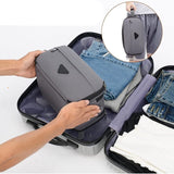 Trousse de toilette homme double compartiment bleu vue de face – Trousse de Toilette Homme Double Compartiment | Sogaïa