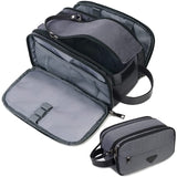 Trousse de toilette homme double compartiment vue de face – Trousse de Toilette Homme Double Compartiment | Sogaïa