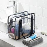 Bolsa de toalete grande transparente para estilo de vida - Bolsa de toalete grande transparente | Sogaia