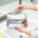 Trousse de toilette transparente cabine vue de face – Trousse de Toilette Transparente pour Cabine | Sogaïa