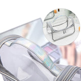 Trousse de toilette transparente cabine vue de dos – Trousse de Toilette Transparente pour Cabine | Sogaïa