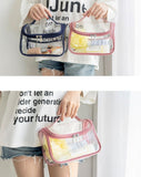 Trousse de toilette transparente cabine vue de profil – Trousse de Toilette Transparente pour Cabine | Sogaïa