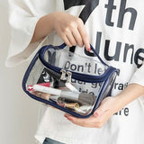 Trousse de toilette transparente cabine noir – Trousse de Toilette Transparente pour Cabine | Sogaïa