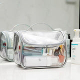 Trousse de toilette transparente cabine argent – Trousse de Toilette Transparente pour Cabine | Sogaïa