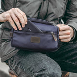 Trousse de toilette homme simili cuir vue de face – Trousse de Toilette Homme Simili Cuir Wohlbebe™ | Sogaïa