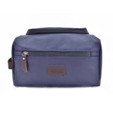 Trousse de Toilette Homme Simili Cuir Bleu