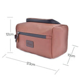 Trousse de toilette homme simili cuir noir vue de face – Trousse de Toilette Homme Simili Cuir Wohlbebe™ | Sogaïa
