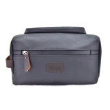 Trousse de Toilette Homme Simili Cuir Noir