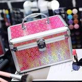 Vanity case rigide avec code bordeaux vue de face – Vanity Case Rigide avec Code | Sogaïa