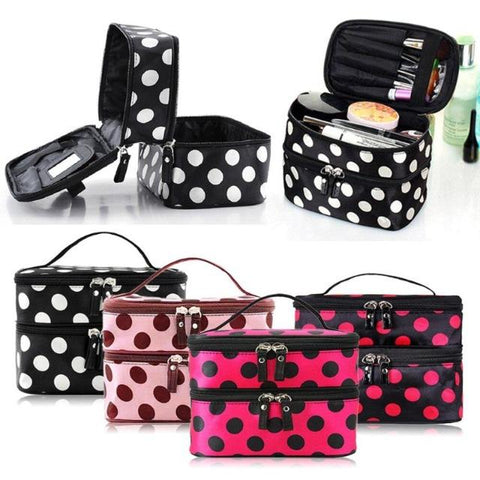Trousse de Toilette Femme à Plusieurs Compartiments