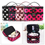 Trousse de Toilette Femme Plusieurs Compartiments