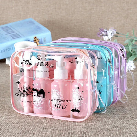 Kit trousse de toilette avion vue de profil – Kit Trousse de Toilette Avion | Sogaïa