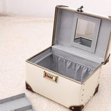 Vanity case rigide violet vue de face – Vanity Case Rigide Éléganté | Sogaïa