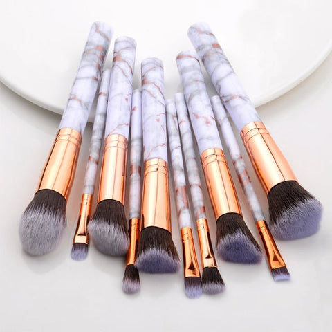 Pinceaux de Maquillage Couleur Marbre