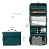 Borsa da toilette da viaggio pieghevole aperta – Borsa da toilette da viaggio pieghevole Stirage Treasur House™ | Sogaïa