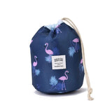 Trousse de toilette ronde blanc vue de face – Trousse de Toilette Ronde Travel™ | Sogaïa