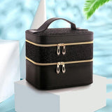 Vanity rangement maquillage ouvert contenu – Vanity pour Rangement de Maquillage | Sogaïa