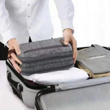 Trousse de toilette homme personnalisée 2 compartiments noir vue de face – Trousse de Toilette Homme Personnalisée à 2 Compartiments | Sogaïa