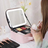 Petite mallette de maquillage avec miroir rose – Petite Mallette de Maquillage Nice Land™ | Sogaïa