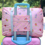 Cabas voyage trousse de toilette femme rose vue de face – Cabas Voyage Trousse de Toilette pour Femme | Sogaïa