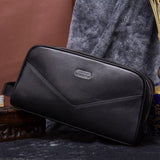 Trousse de toilette en cuir vue de profil – Trousse de Toilette en Cuir Sogaïa™ | Sogaïa
